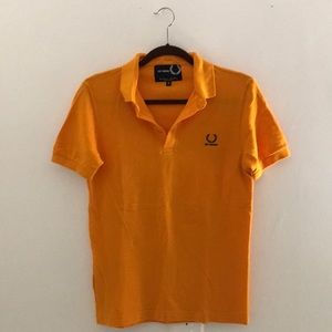 Raf Simons x Fred Perry Pique Polo Shirt in Orange